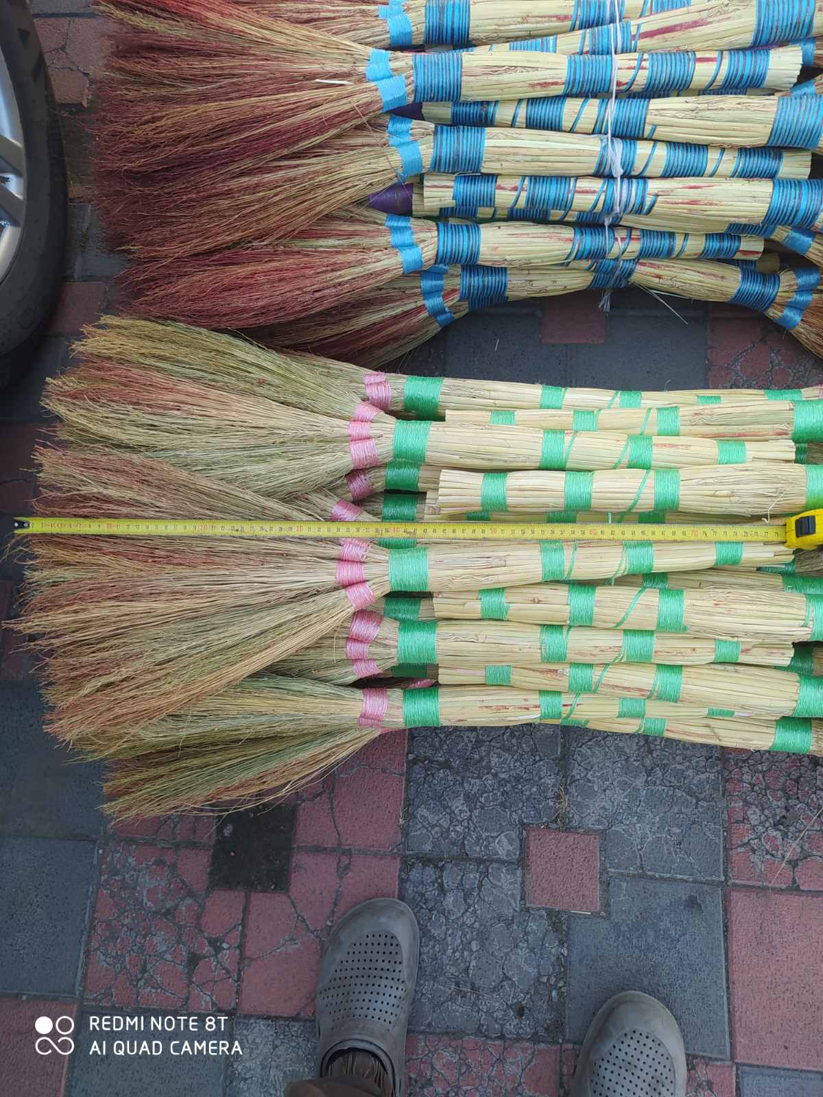 Просяний віник вищого гатунку Сорго 80см плаский